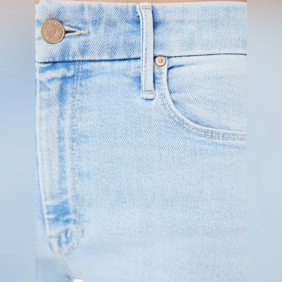 MOTHER THE ROLLER SNEAK BALL'S IN YOUR COURT WIDE LEG JEANS 32 14 High Rise - Picture 5 of 15